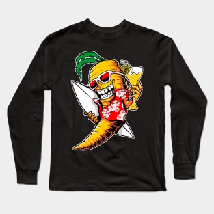 Carrot surfer on holiday Long Sleeve T-Shirt